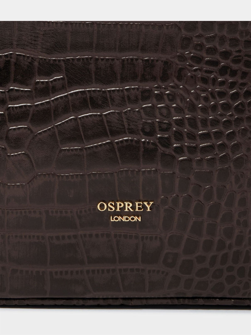 Osprey London Kellie Leather Laptop Bag Brown, UK version
