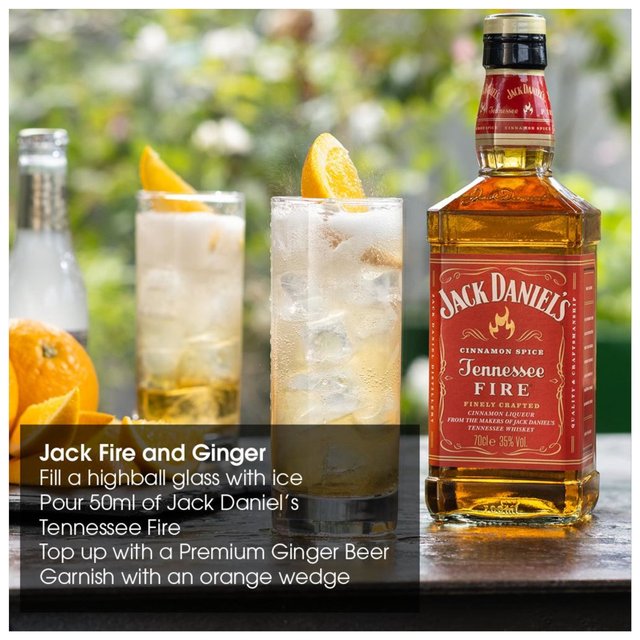 Jack Daniel's Tennessee Fire Whiskey   70cl GOODS M&S   