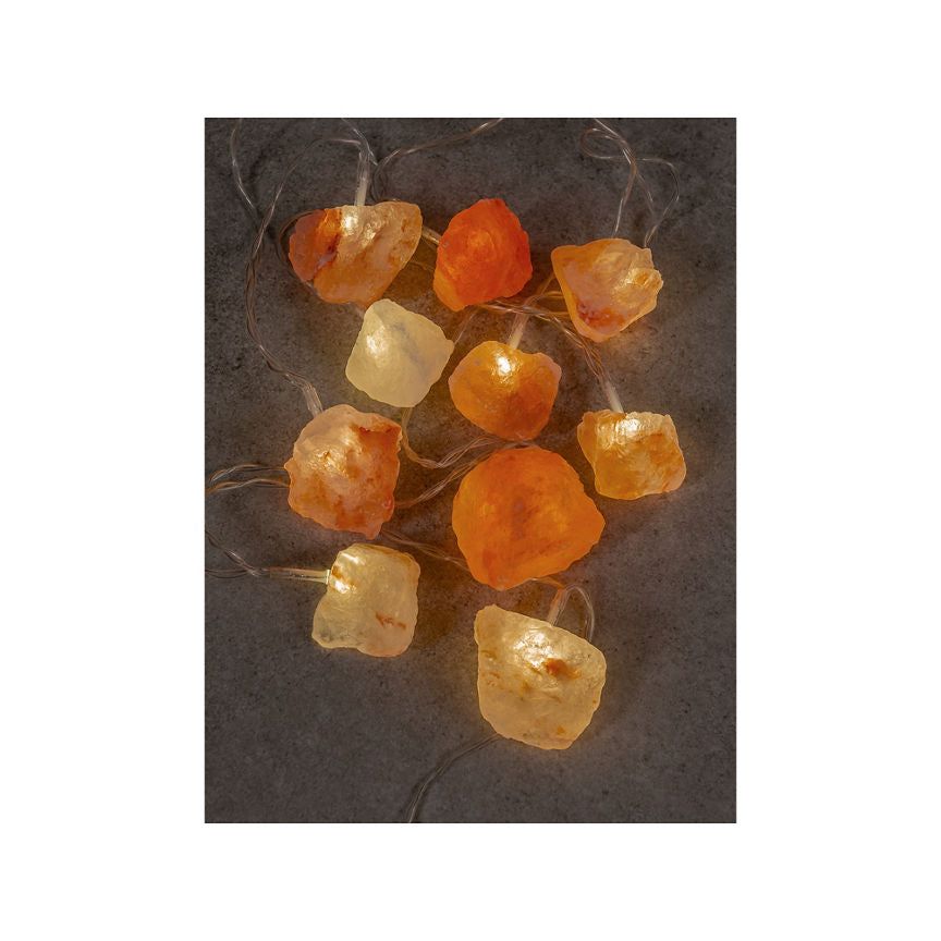 George Home Orange 10-Piece Stone String Lights