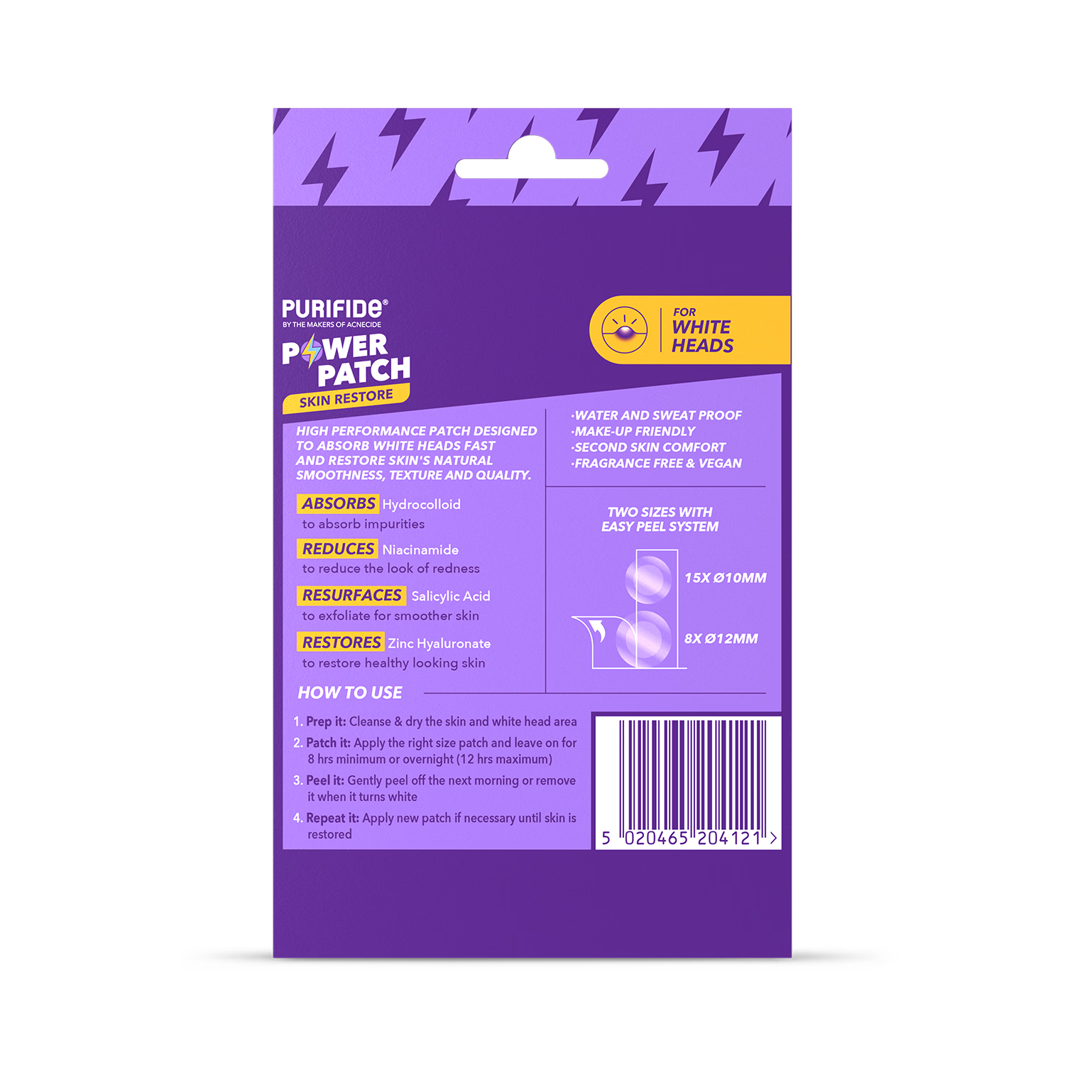Acnecide Power Pimple Patch 23 count - British product