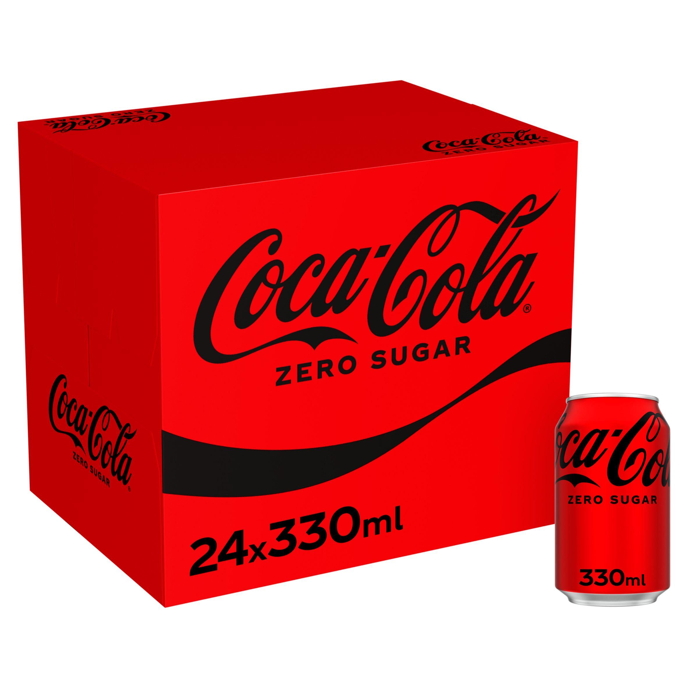 Coca-Cola Zero Sugar 24x330ml All Sainsburys   