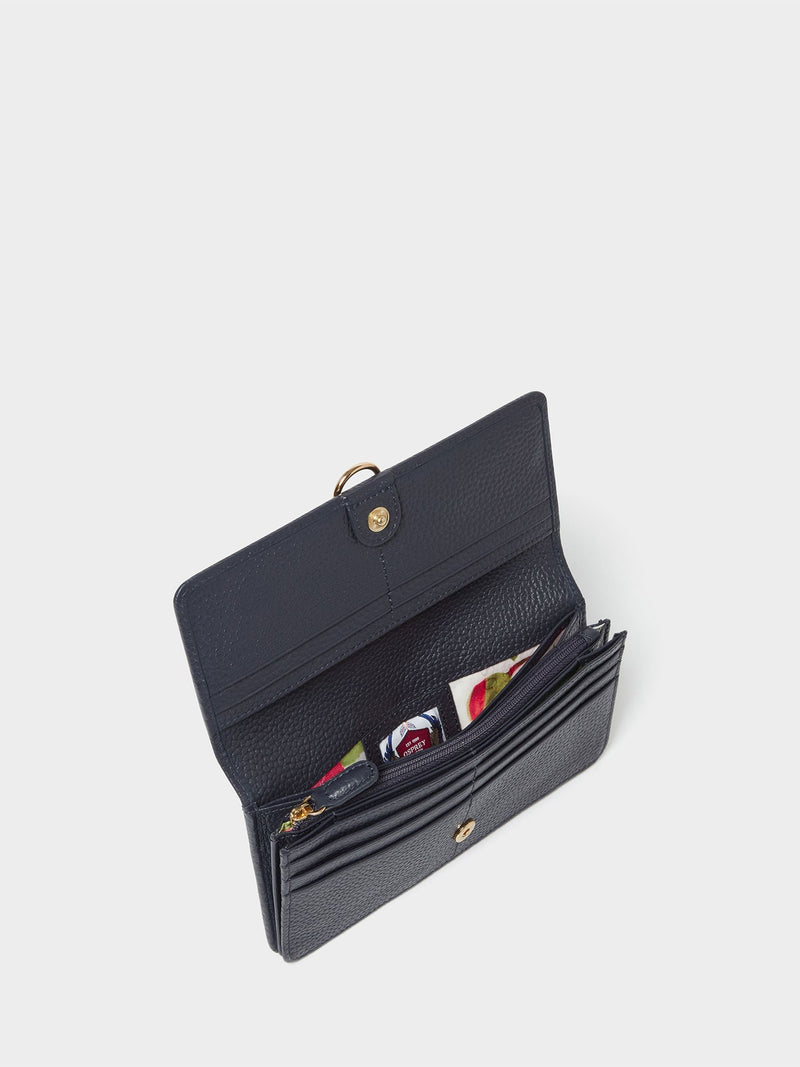 Osprey London blue leather Harper Matinee purse - British product