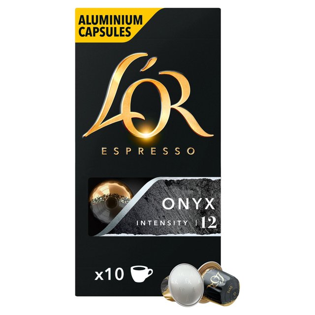 L'OR Onyx Coffee Pods x10 Intensity 12   10 per pack GOODS M&S   