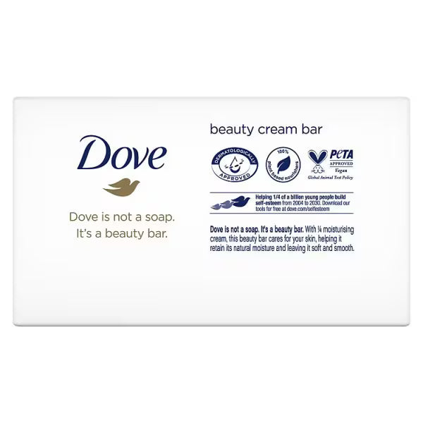 Dove Original Beauty Bar soap 4x90g - British product
