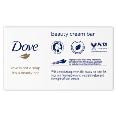 Superdrug Dove Original Beauty Bar Feuchtigkeitsspendende Creme Seifenstück 4x90g- Online bei McGrocer kaufen