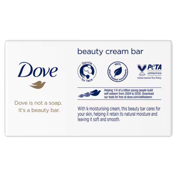 Dove Original Beauty Bar soap 4x90g - British product