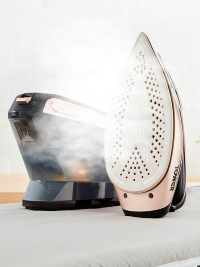Next Tower Black Ceraglide 2400W 1.5L Steam Generator Iron- Buy online at McGrocer