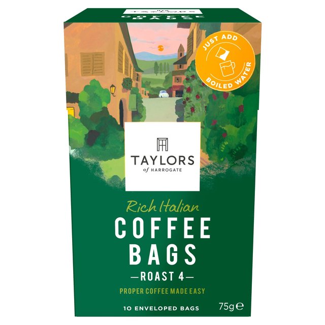 Taylors Rich Italian Coffee Bags   10 per pack GOODS M&S   