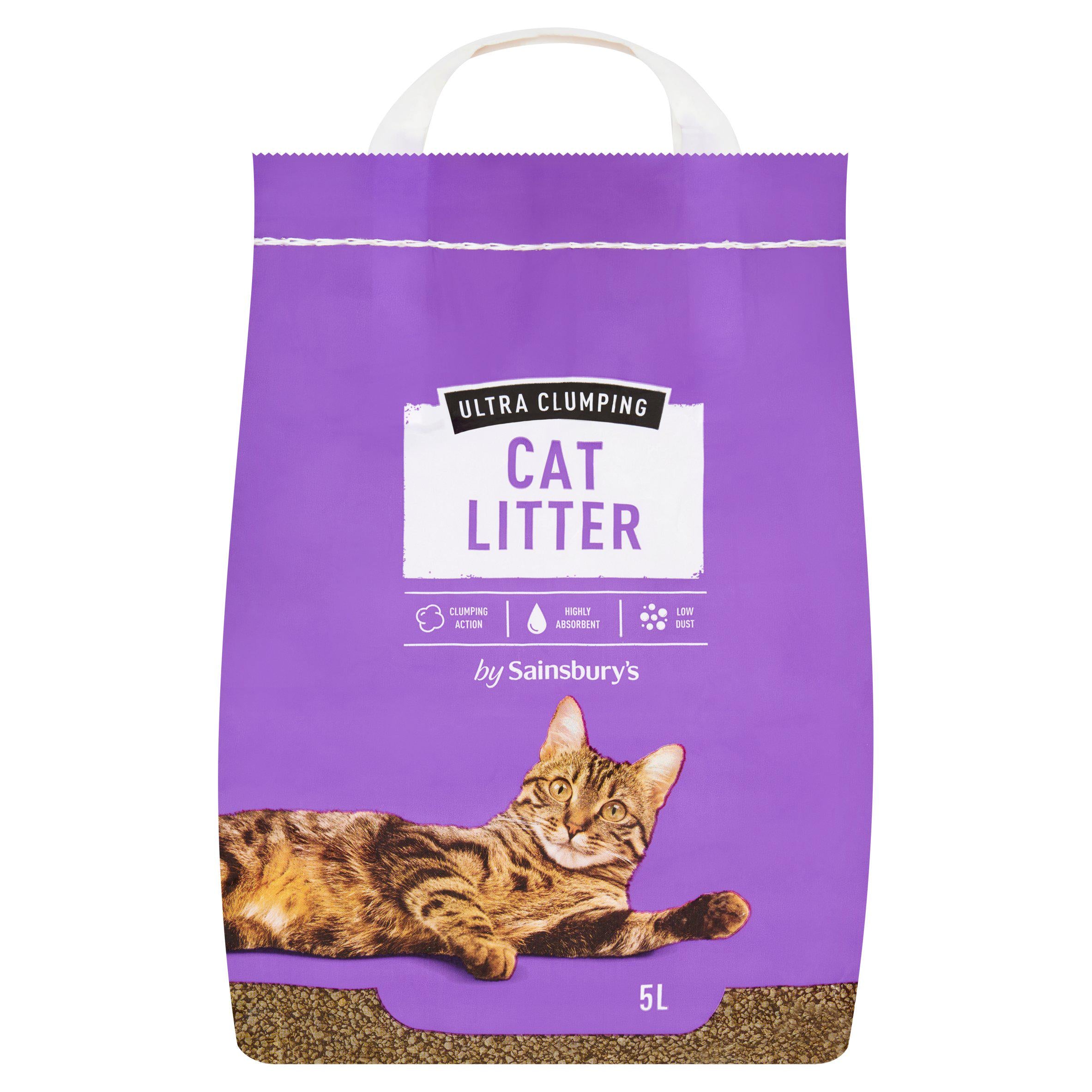 Sainsbury's Ultra Clumping Cat Litter 5L Cat litter Sainsburys   