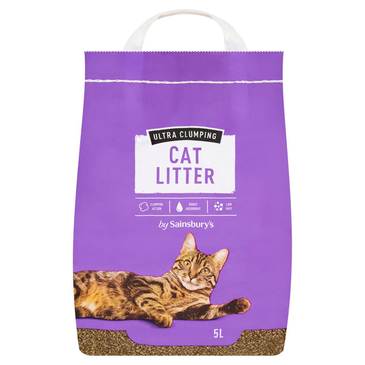 Sainsbury's Ultra Clumping Cat Litter 5L Cat litter Sainsburys   