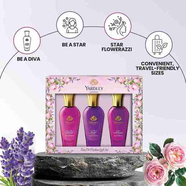 Yardley London perfume trio 3x30ml (British brand)