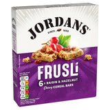 Jordans Raisin & Hazelnut Frusli Cereal Bars   6 x 30g Cereals M&S   