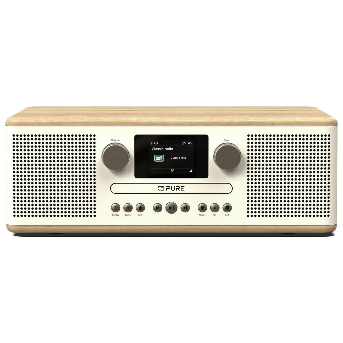 Pure Classic C-D6 DAB+/FM radio Bluetooth Oakwood - British product
