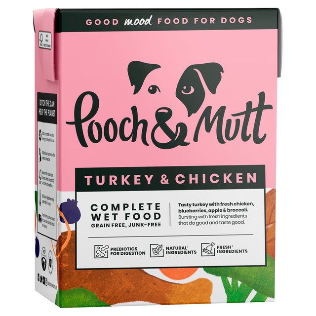 Pooch & Mutt Turkey & Chicken Wet Dog Food   375g