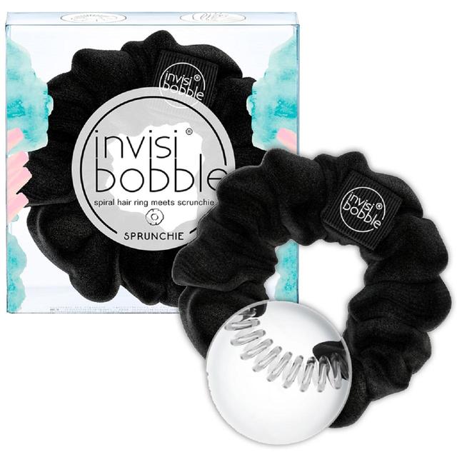 invisibobble SPRUNCHIE Spiral Scrunchie - True Black GOODS M&S   