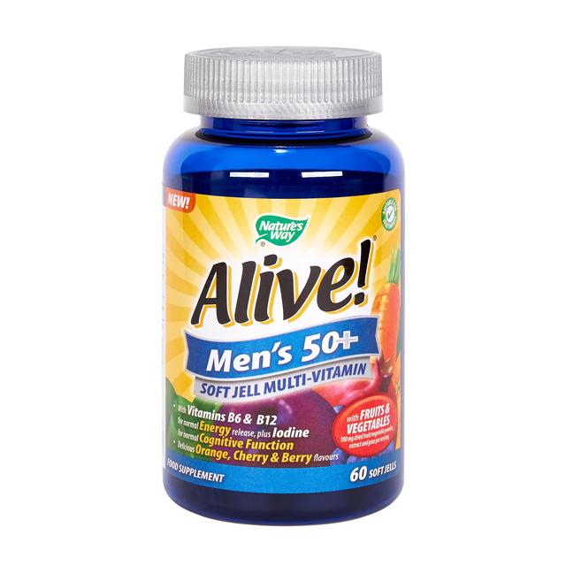 Alive! Mens 50+ Soft Jell Multivitamin   60 per pack GOODS M&S   