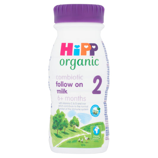 HiPP Organic 2 Follow On Baby Milk Ready To Feed Liquid Formula From 6 Months 200ml GOODS Sainsburys   