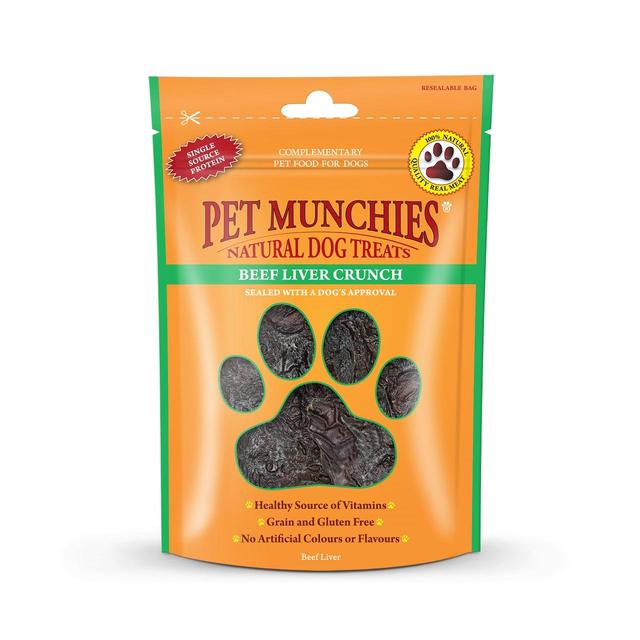 Pet Munchies Beef Liver Crunch Dog Treat   90g GOODS M&S   