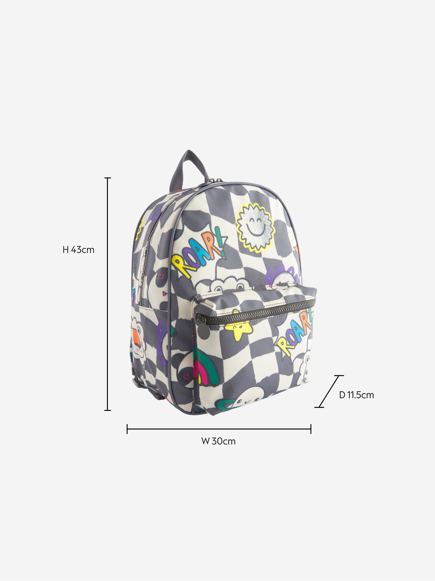 Check Fun Faces backpack for kids, imported from the UK