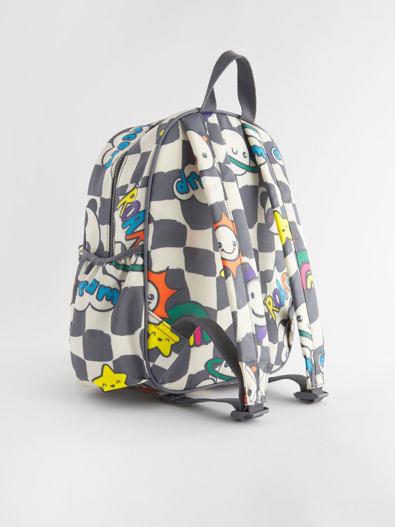 Check Fun Faces backpack for kids, imported from the UK