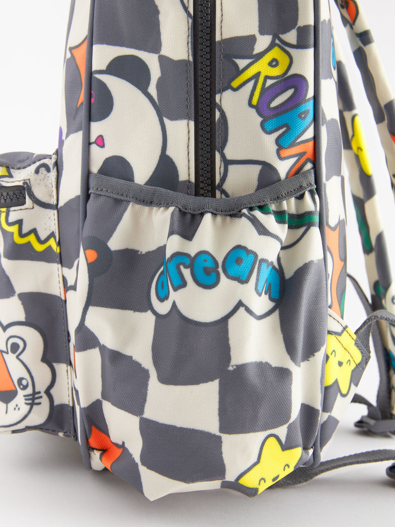 Check Fun Faces backpack for kids, imported from the UK