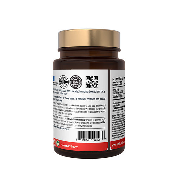 Bee&You Royal Jelly Ginseng Propolis tablets 30g - British product