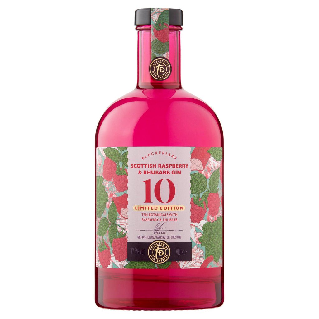 Sainsbury's Blackfriars Scottish Raspberry & Rhubarb Gin, Limited Edition, Taste the Difference 70cl