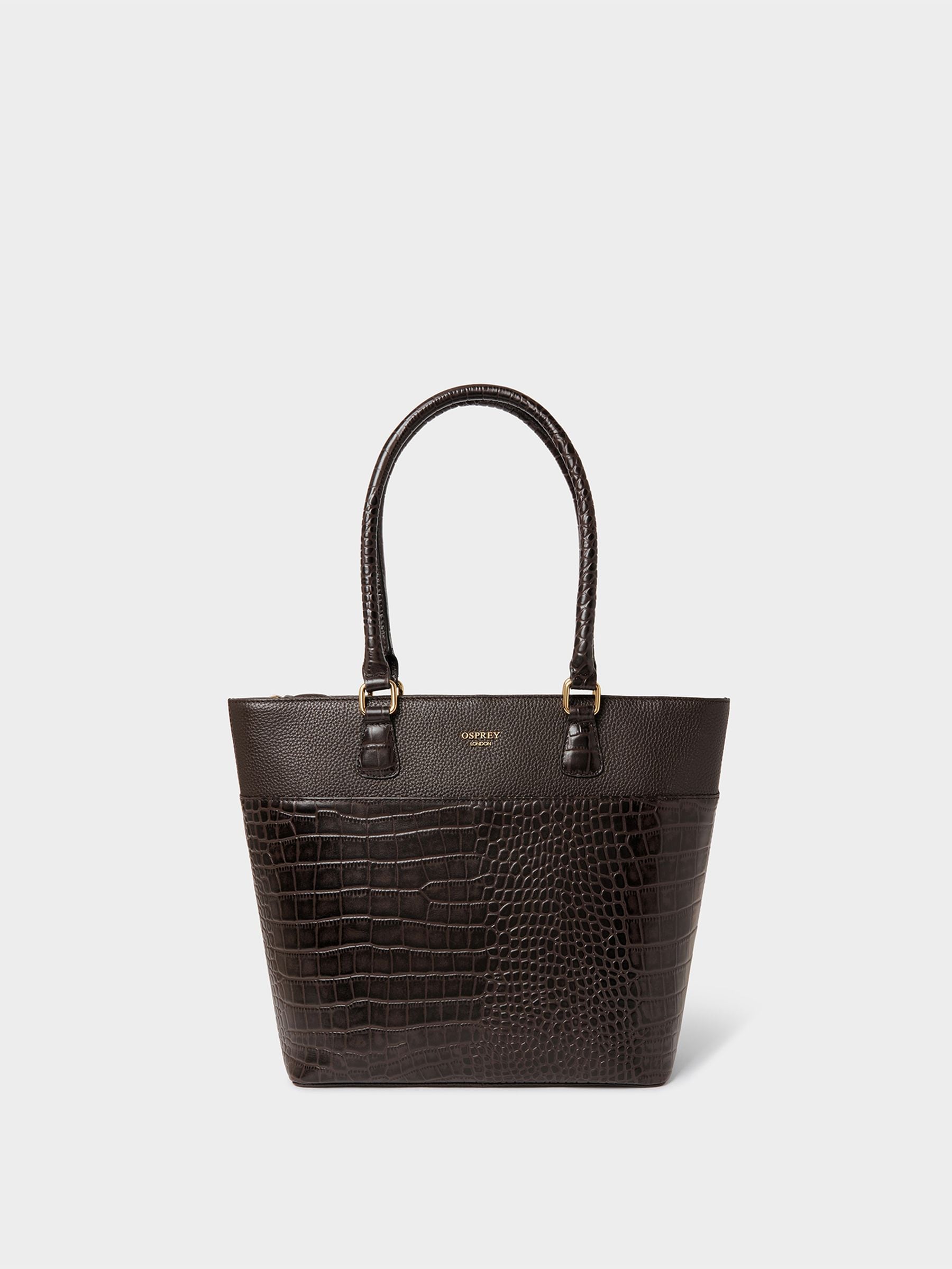 Osprey London The Kellie Leather Tote Bag Black