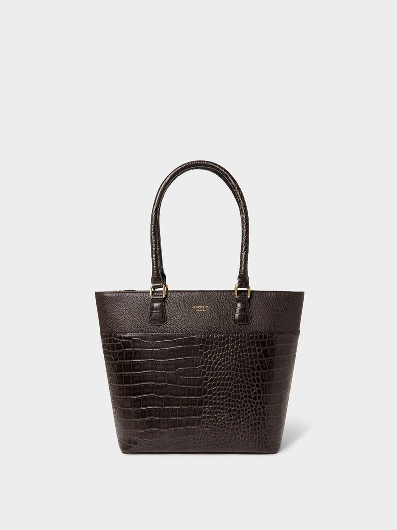 Osprey London The Kellie Leather Tote Bag Black