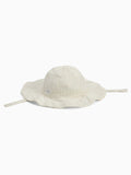 MORI cream floral muslin floppy hat (British brand)