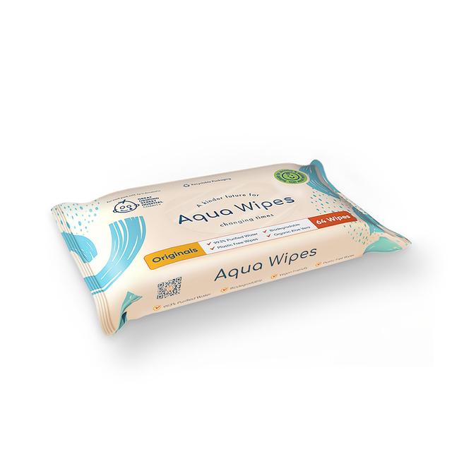 Aqua Wipes 100% Biodegradable Baby Wipes   64 per pack GOODS M&S   