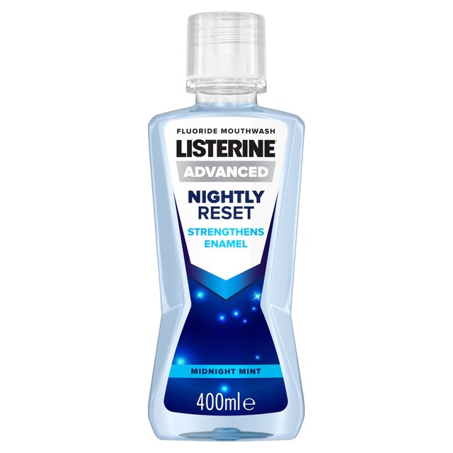 Listerine Nightly Reset Midnight Mint Mouthwash   400ml GOODS M&S   