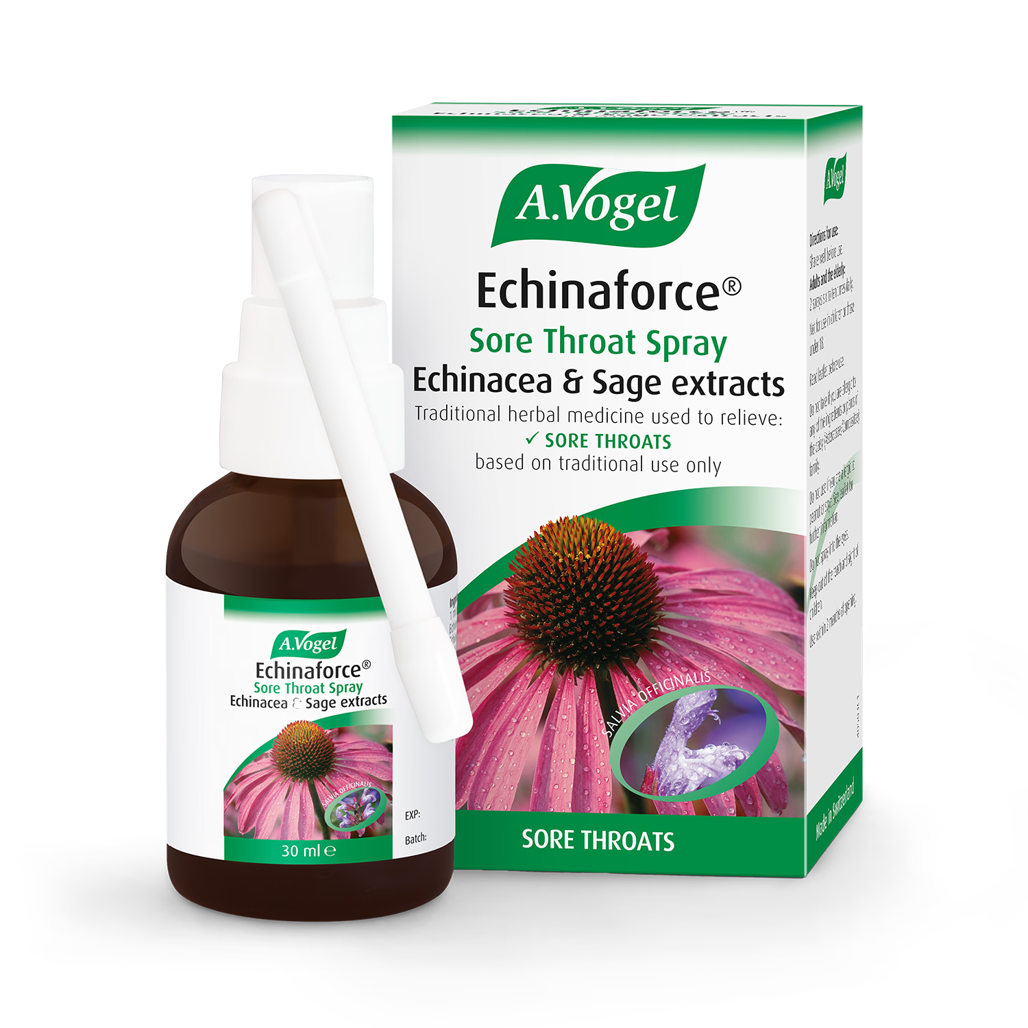 A. Vogel Echinaforce Herbal Sore Throat Spray 30ml - British product