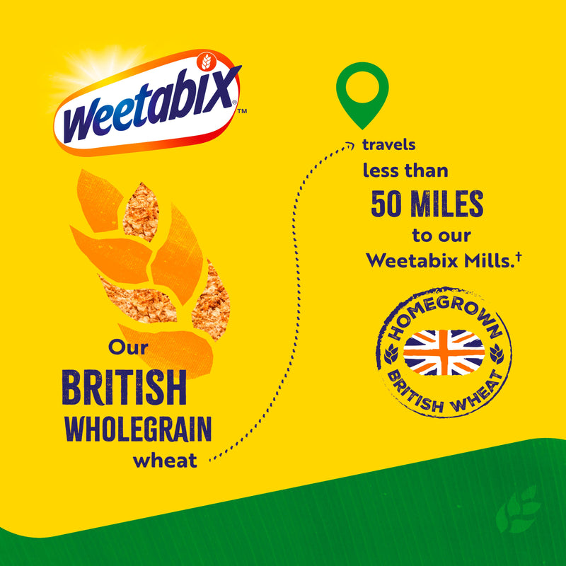 Weetabix banana flavour cereal pack 24 biscuits, UK version