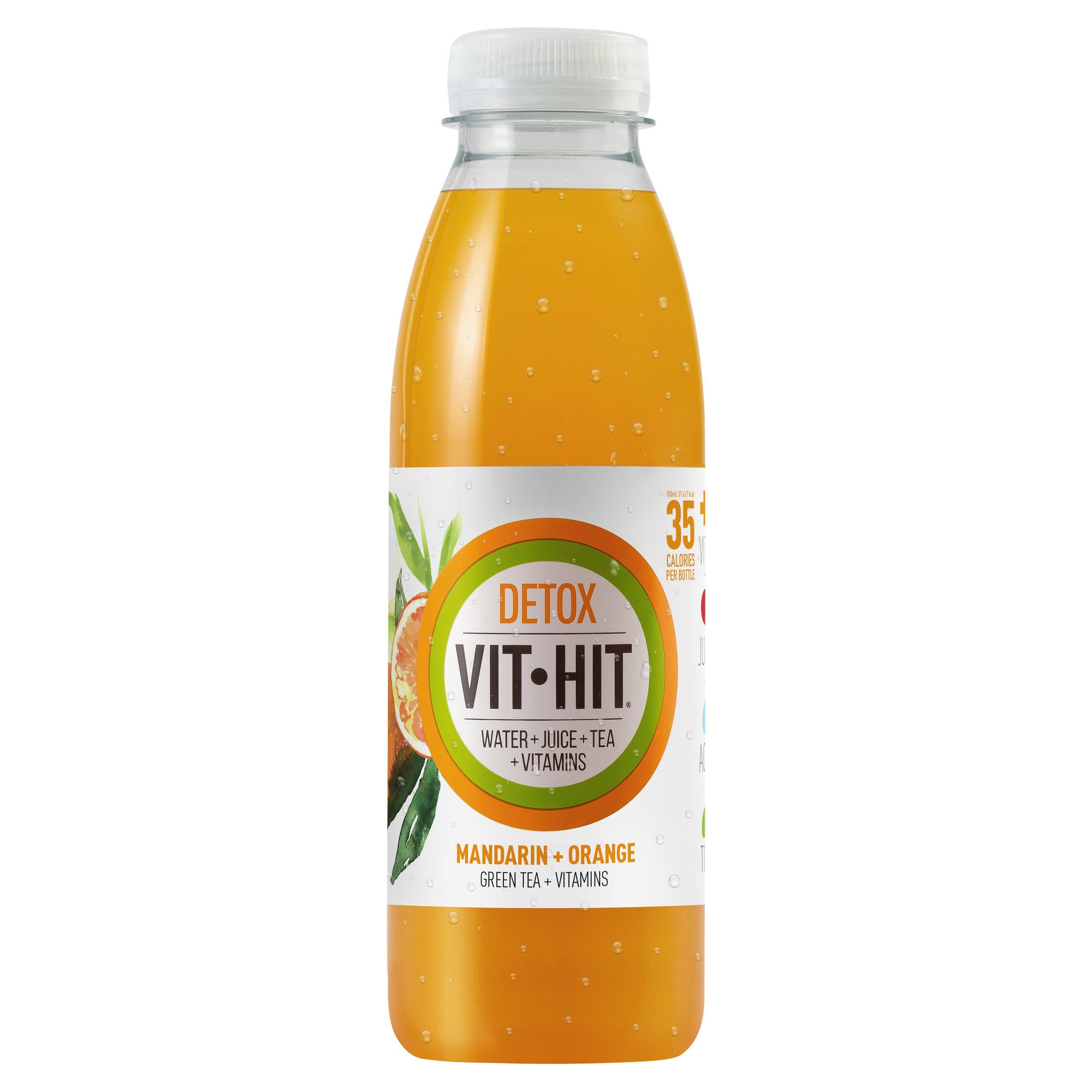 Vit Hit Detox Mandarin Green Tea + Vitamins 500ml GOODS Sainsburys   