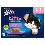 Felix As Good As it Looks Kitten Mixed in Jelly Wet Cat Food   12 x 100g GOODS M&S   