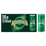 Perrier Sparkling Natural Mineral Water Fridgepack Cans   10 x 250ml GOODS M&S   