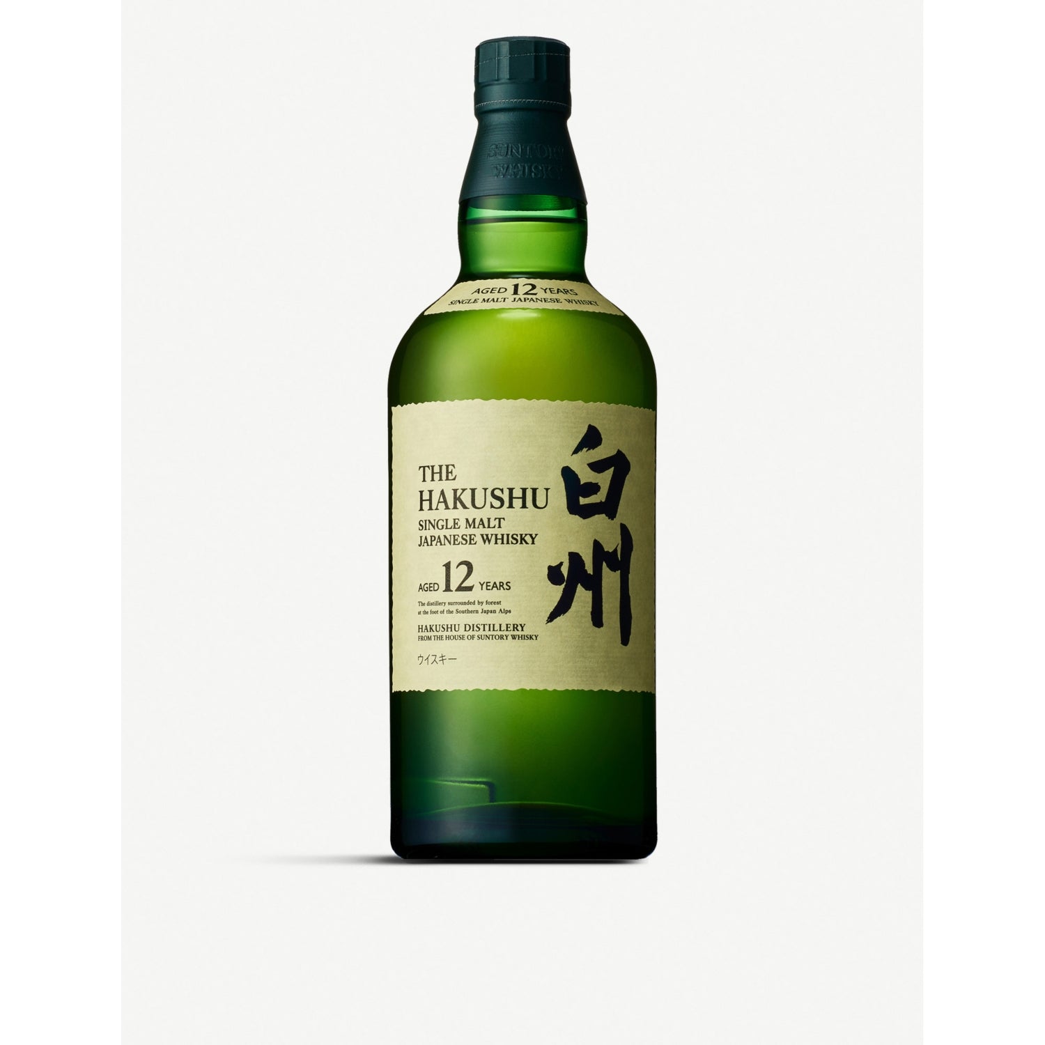 Hakushu 12-year-old Japanese single malt whisky 700ml, imported from the UK