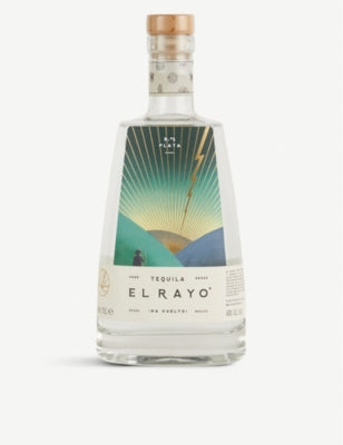 El Rayo Plata silver tequila 700ml bottle, UK version
