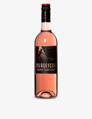 Burlesque White Zinfandel rosé wine 750ml, imported from the UK