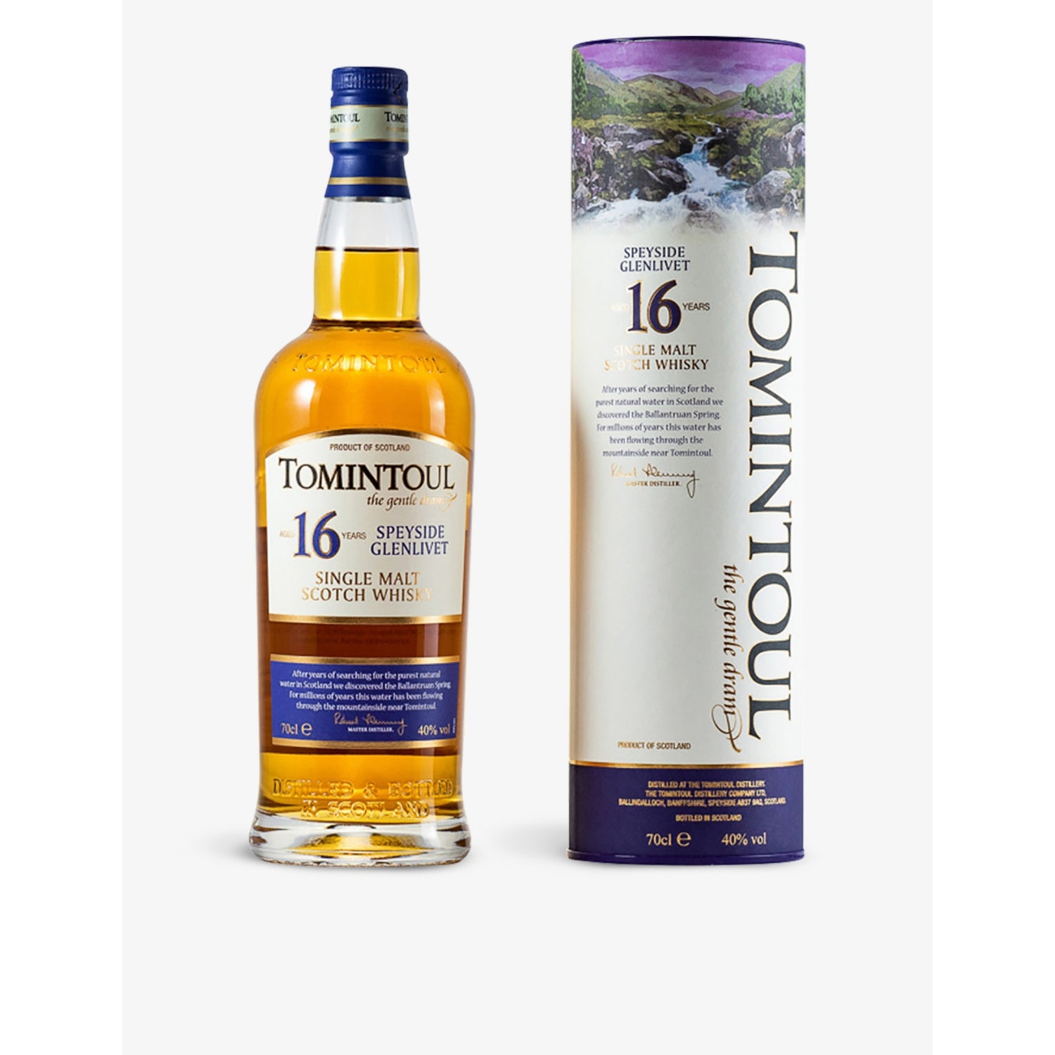 Tomintoul 16-year-old single malt Scotch whisky 700ml (British brand)