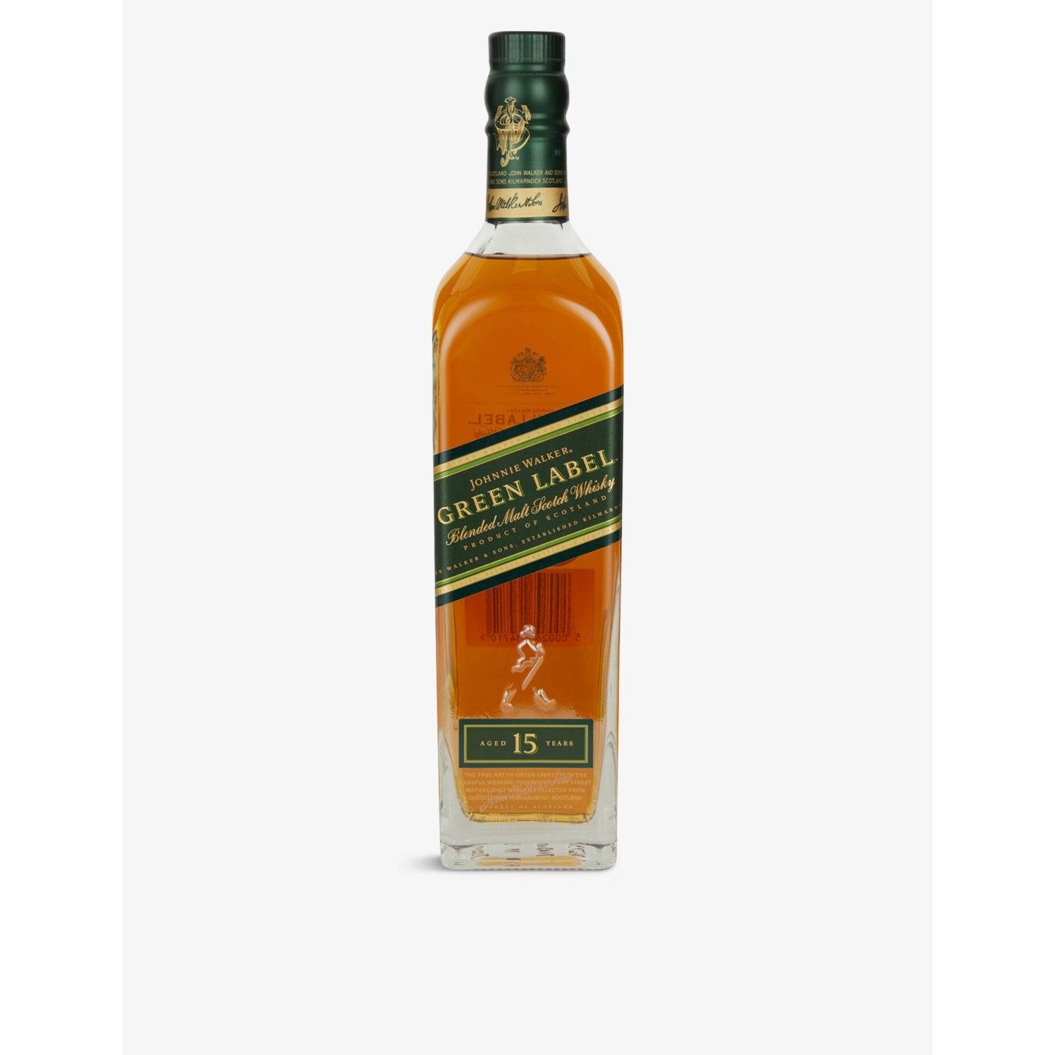 Johnnie Walker Green Label 15-year-old blended Scotch whisky 700ml - British product