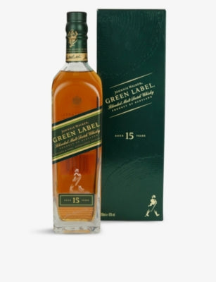 Johnnie Walker Green Label 15-year-old blended Scotch whisky 700ml - British product