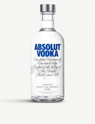 Absolut Vodka 350ml, imported from the UK