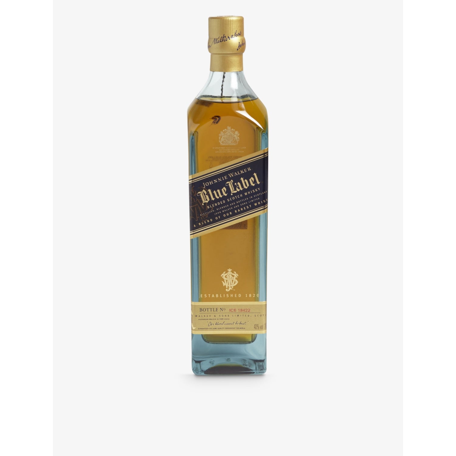 Johnnie Walker Blue Label blended Scotch whisky 700ml - British product