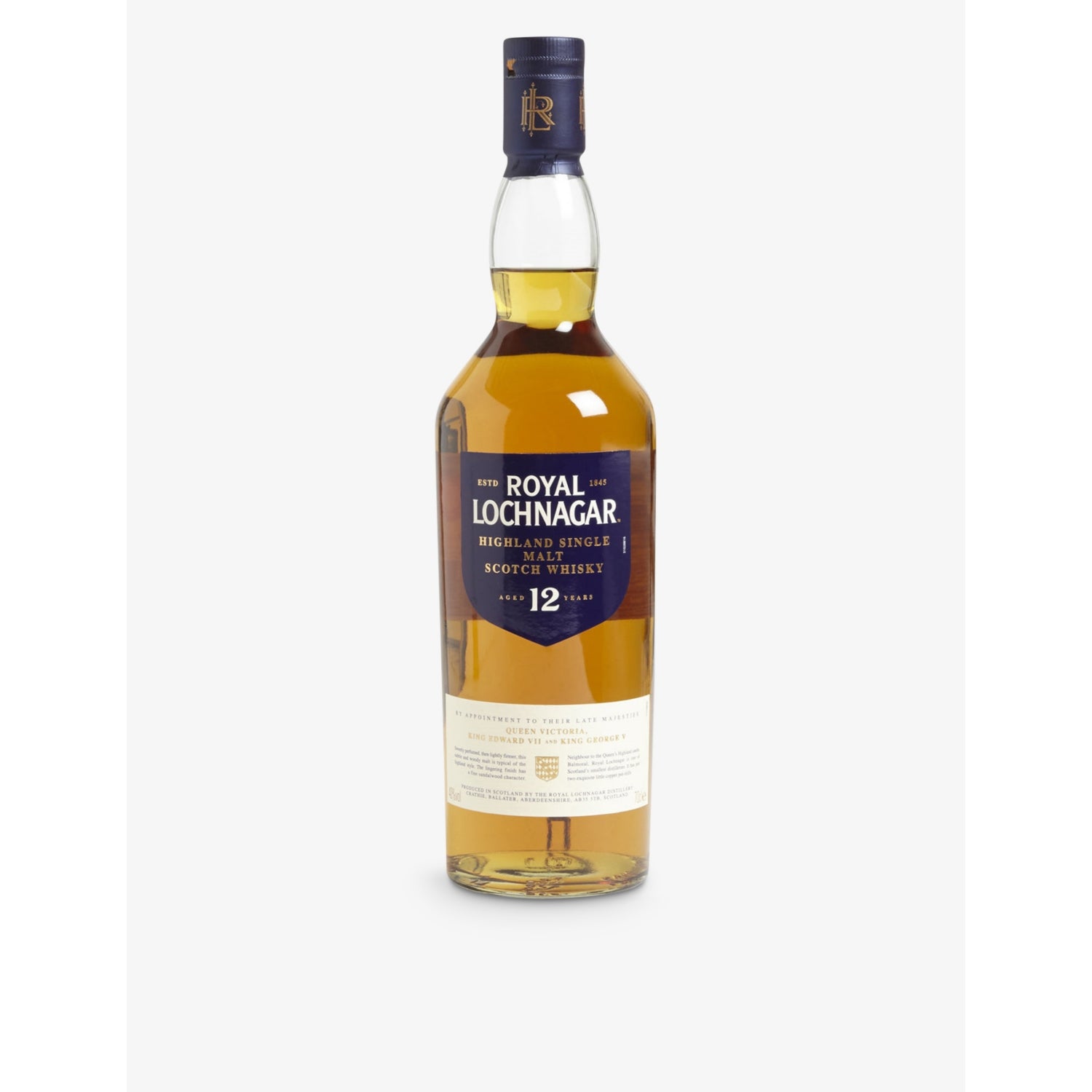 Royal Lochnagar 12yo Highland single malt Scotch whisky 700ml (British brand)