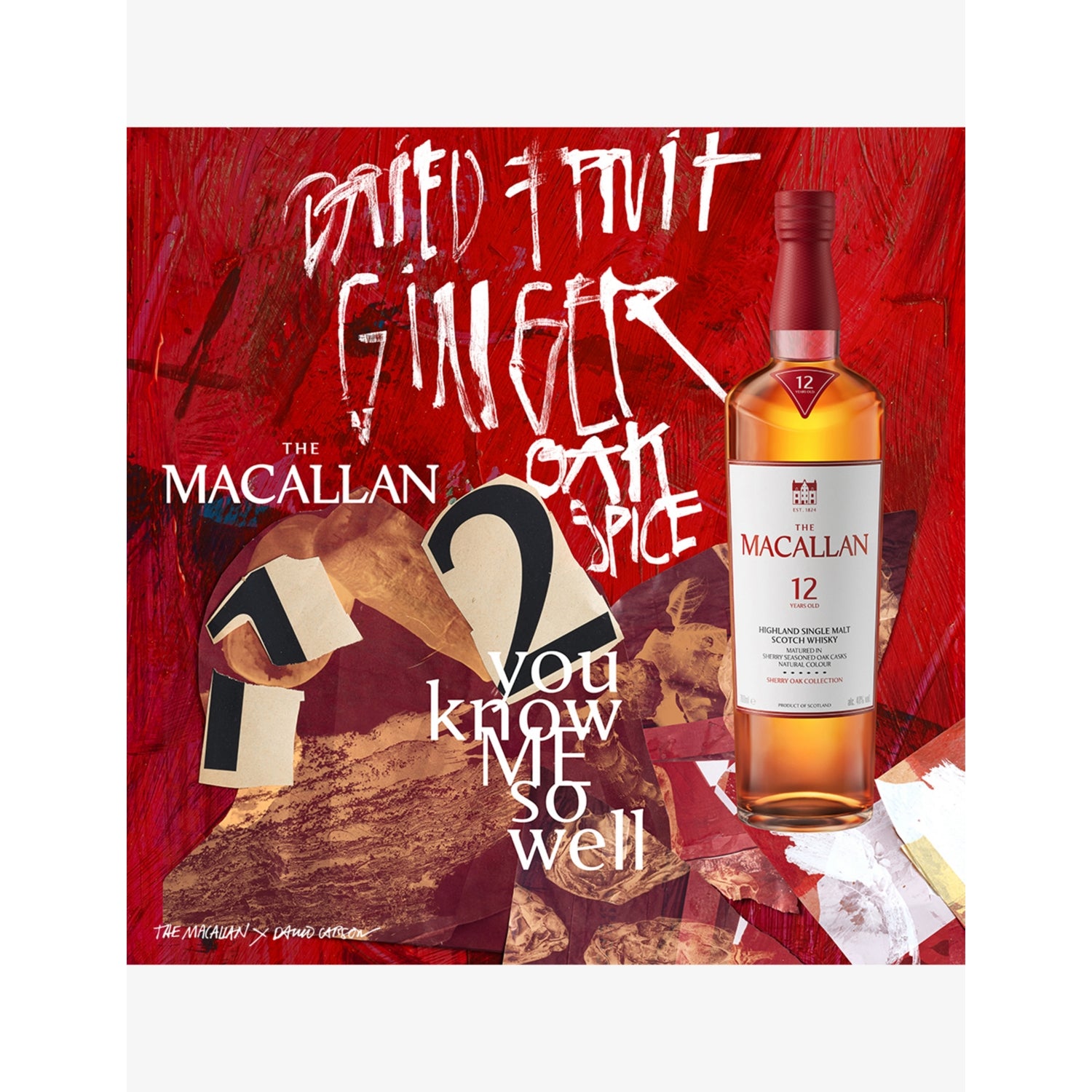 Macallan 12 year old single malt sherry cask whisky 700ml (British brand)