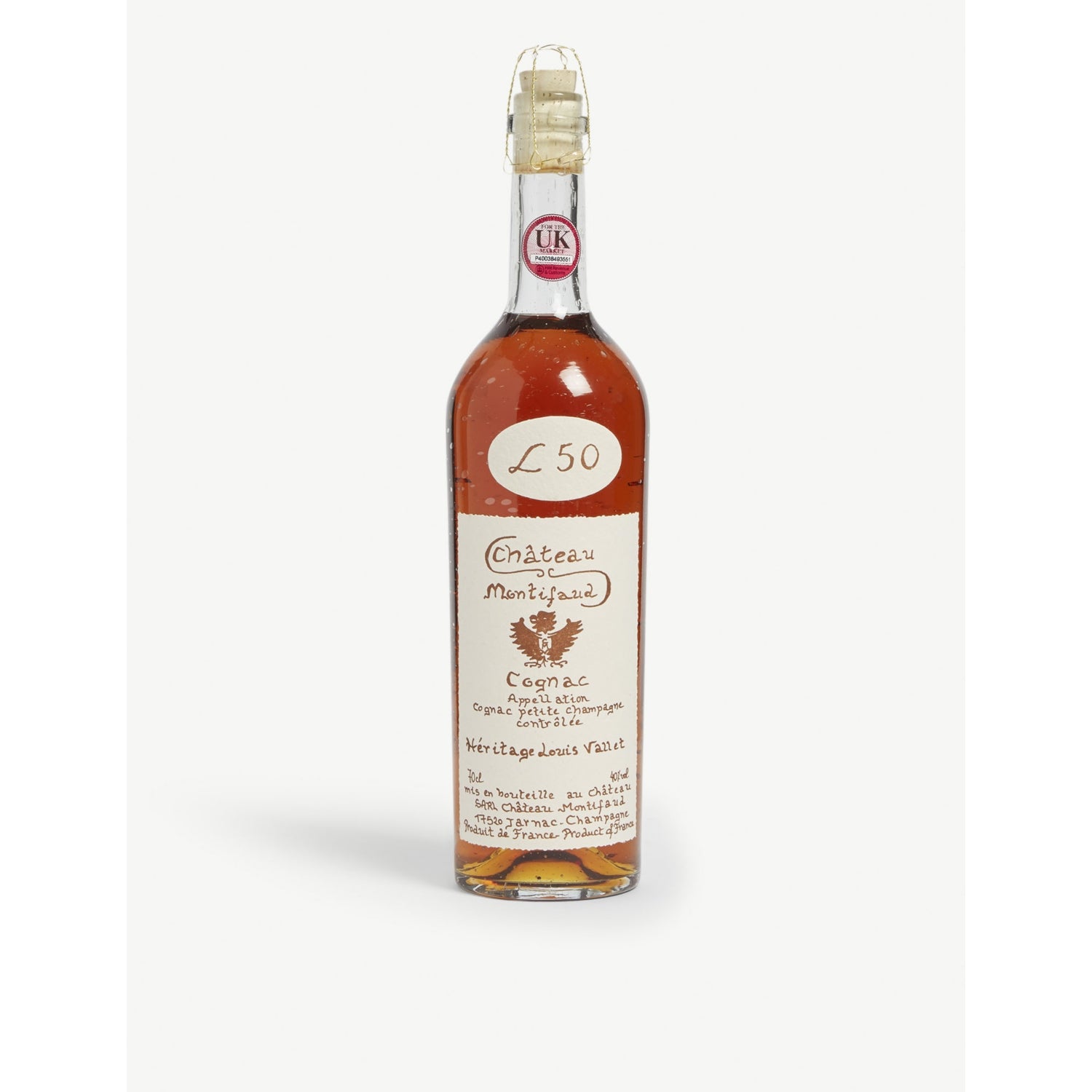 Louis Vallet L50 Héritage Cognac 700ml (British brand)