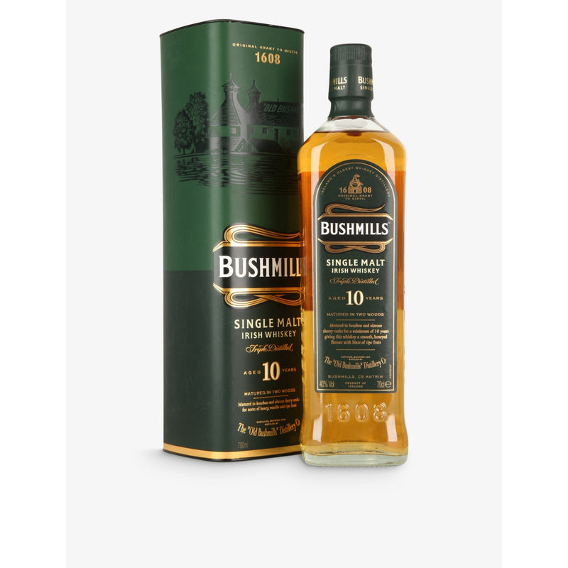 Bushmills 10-Year-Old single malt whisky giftbox 700ml (British brand)