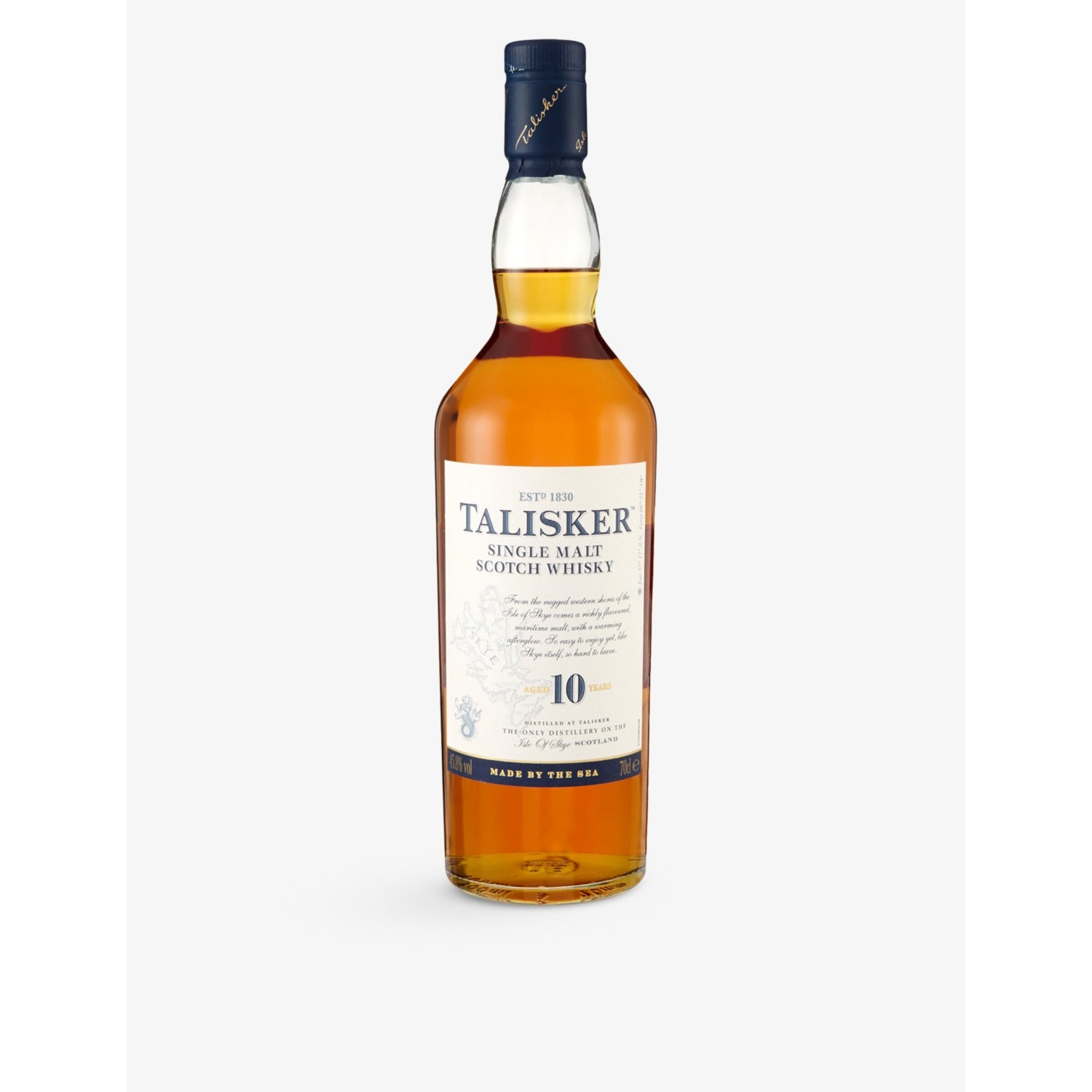 Talisker 10 Year Old single malt Scotch whisky 700ml (British brand)
